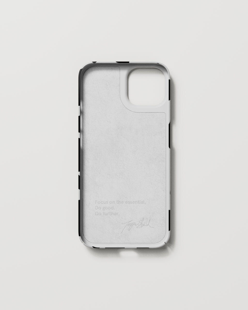 Thin Case Moo White/Black iPhone 14 NUDIENT